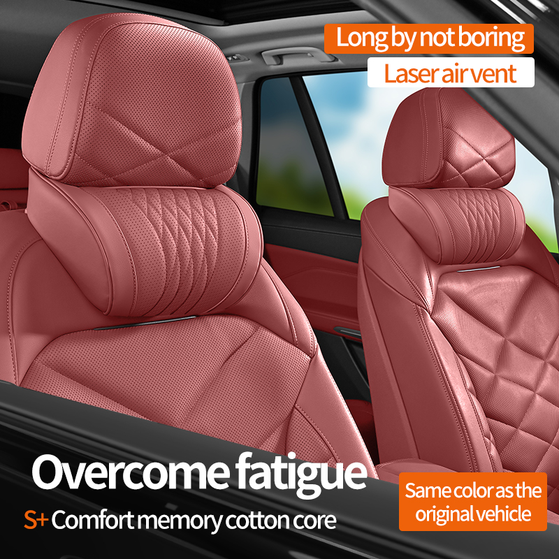Memory Foam Car Neck Pillow Lumbar Support - Apoio Lombar para Encosto de Cabeça