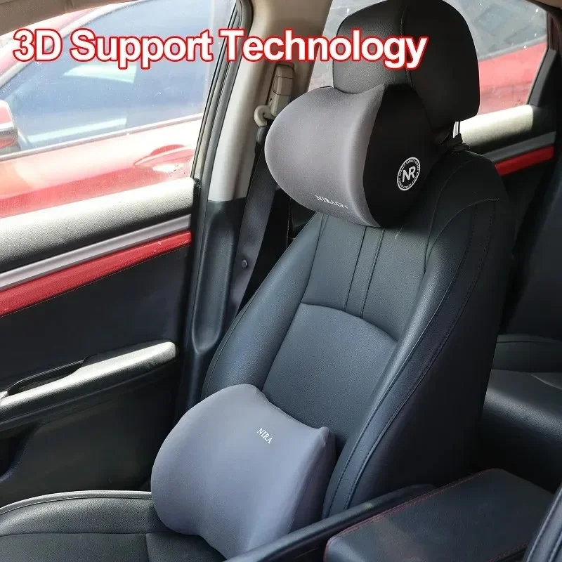 Memory Foam Car Neck Pillow Lumbar Support - Novo Almofadão de Pescoço para Carro