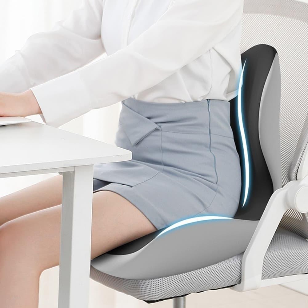 Almofada ergonómica para assen - Memory Foam Car Neck Pillow Lumbar Support avaliação e preço