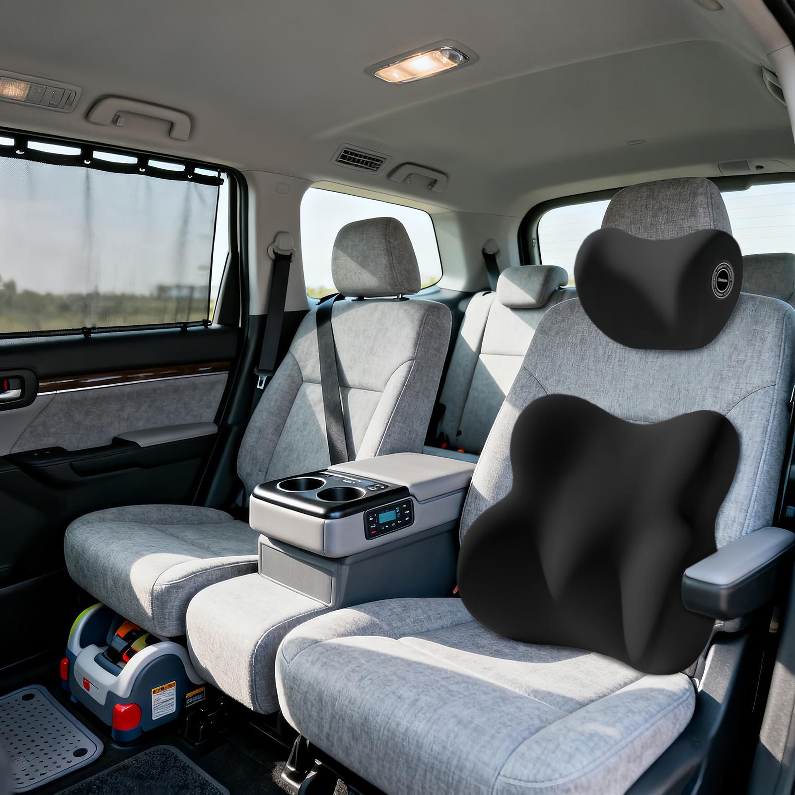 Assento de carro apoio lombar  - Memory Foam Car Neck Pillow Lumbar Support avaliação e preço