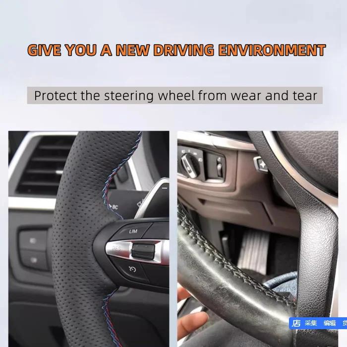 Capa de volante do carro para  - Car Steering Wheel Cover Anti Slip Breathable avaliação e preço