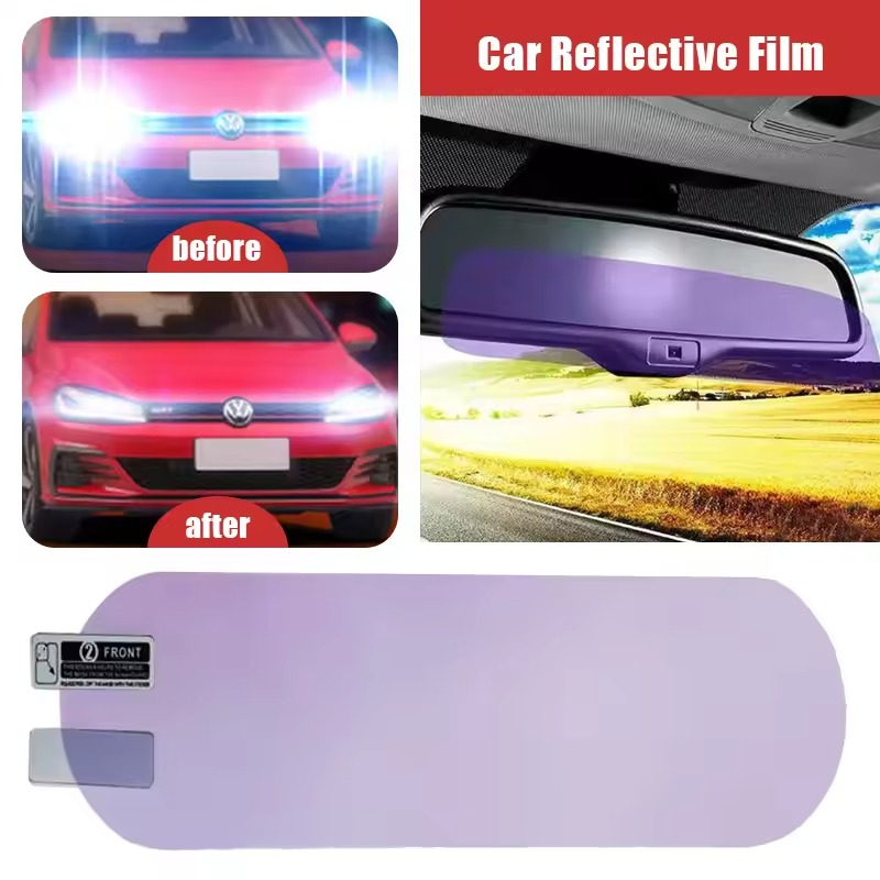 Interior do carro espelho retr - Anti Glare Car Rearview Mirror Film avaliação e preço