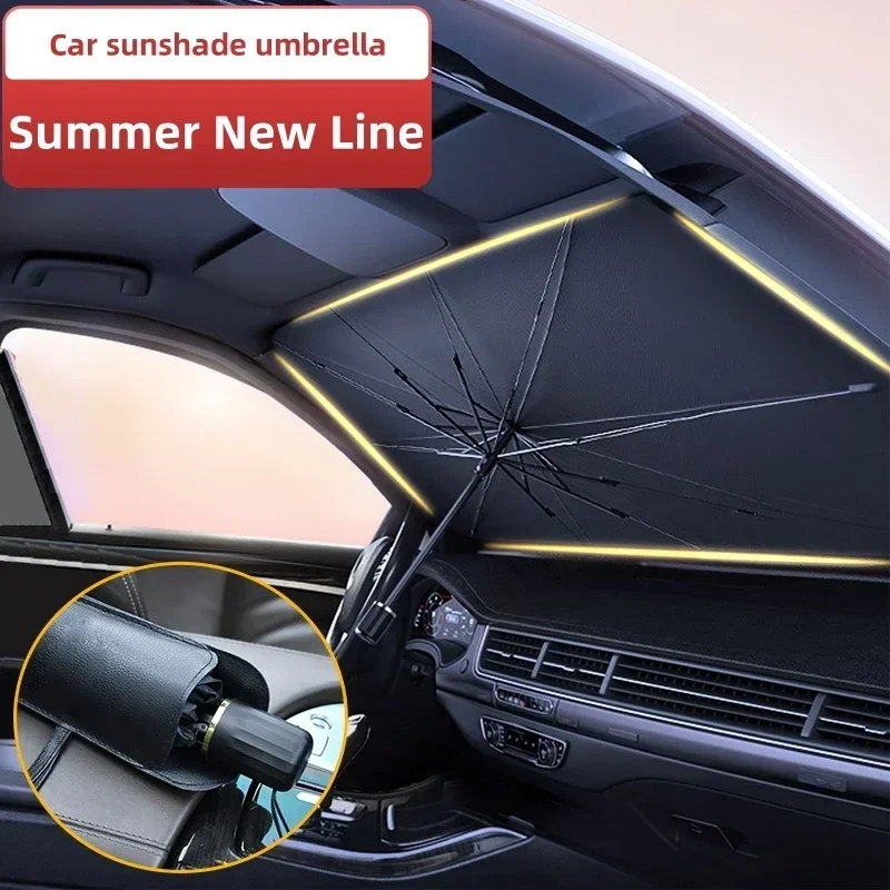 Protetores de Sol para Para-br - Car Sunshade Windshield Umbrella Foldable avaliação e preço