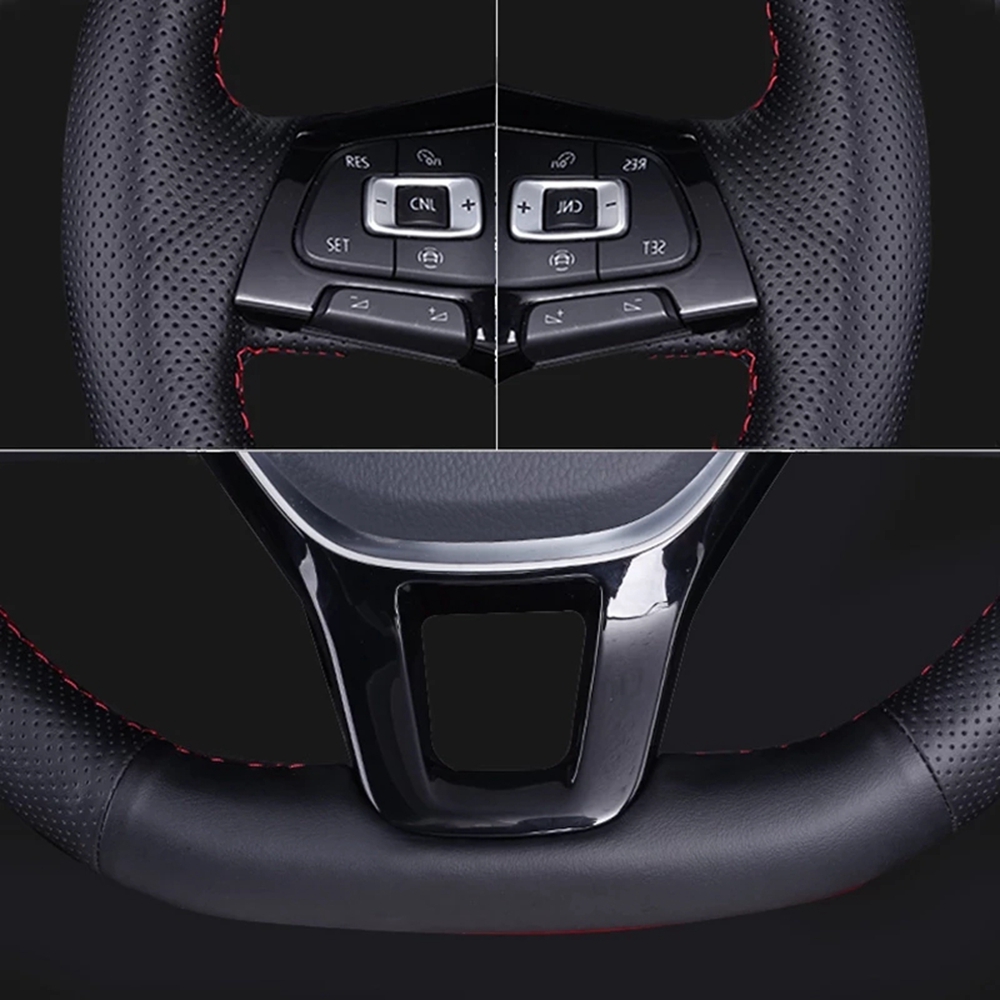Couro artificial Tampa Da Roda - Car Steering Wheel Cover Anti Slip Breathable avaliação e preço